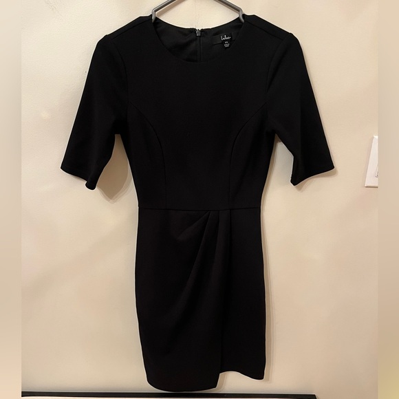Black Lulu Midi Dress - Picture 1 of 8